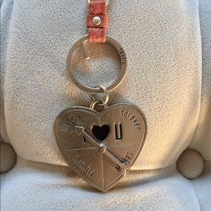 Fossil Big Heart Keychain